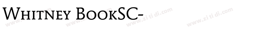 Whitney BookSC字体转换